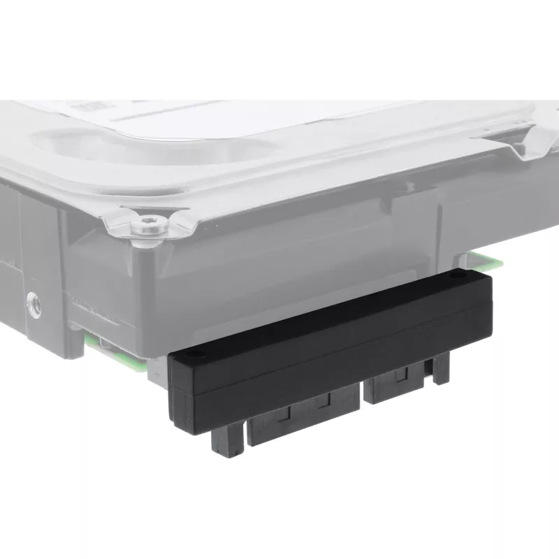 InLine SATA-adapteri, M/W, 22-napainen (15+7) alaspäin kulma