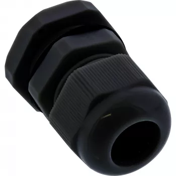 Kaapeliläpivienti InLine 44012B nylon IP68 kaapelille Ø6–12 mm, musta, 10 kpl pakkaus