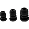 Kaapeliläpivienti InLine 44012B nylon IP68 kaapelille Ø6–12 mm, musta, 10 kpl pakkaus