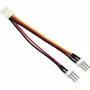 InLine tuuletinadapteri 3pin naaras / 2x 3pin uros n. 0,10m