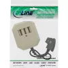 InLine TAE-adapteri TAE-F saksalainen pistoke / TAE NFF + RJ11 6P4C liitin 0,2 m