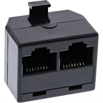 InLine ISDN-jakoteline 1x RJ45 M / 2x RJ45 F ilman päätevastusta