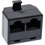 InLine ISDN-jakoteline 1x RJ45 M / 2x RJ45 F ilman päätevastusta