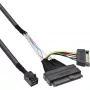 InLine U.2-liitäntäkaapeli, SSD U.2 (SFF-8639) - SFF-8643 + virransyöttö, 0,75 m