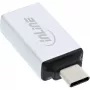 InLine USB 3.2 Gen.2 -adapteri, USB-C-uros - USB-A-naaras, hopea