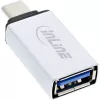 InLine USB 3.2 Gen.2 -adapteri, USB-C-uros - USB-A-naaras, hopea