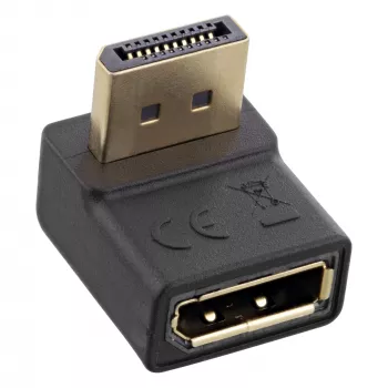 InLine DisplayPort-adapteri, DisplayPort uros / naaras, ylöspäin kulma