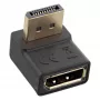 InLine DisplayPort-adapteri, DisplayPort uros / naaras, ylöspäin kulma