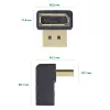 InLine DisplayPort-adapteri, DisplayPort uros / naaras, ylöspäin kulma