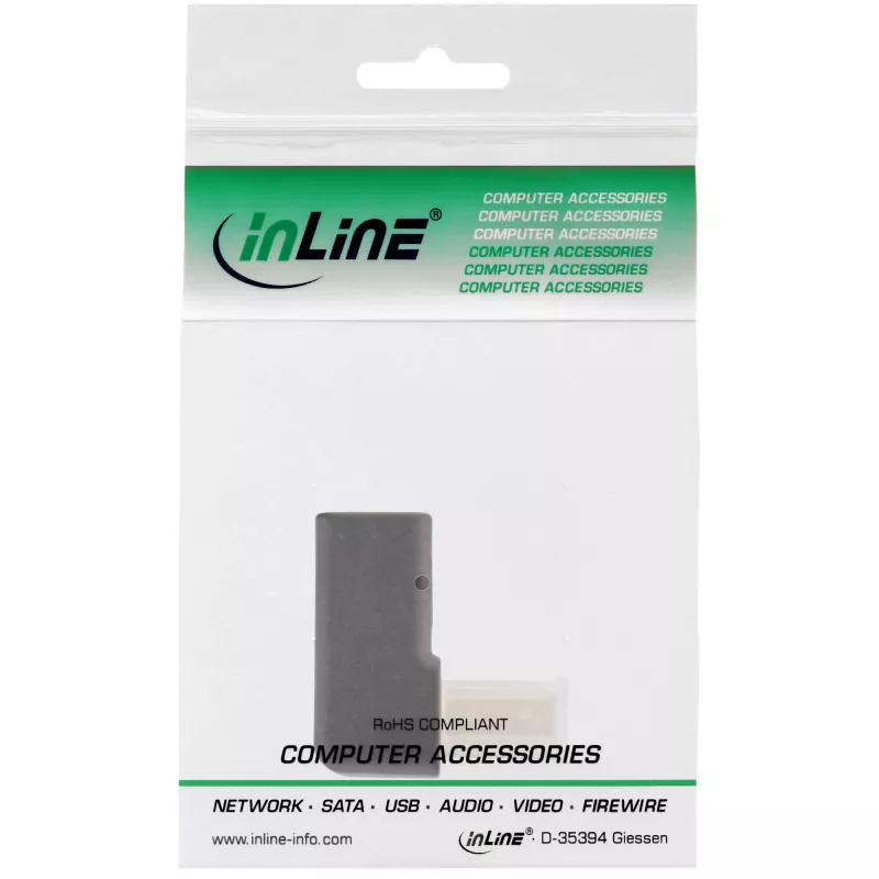 InLine DisplayPort-adapteri, DisplayPort uros / naaras, ylöspäin kulma