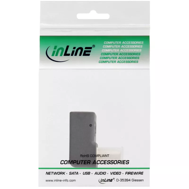 InLine DisplayPort-adapteri, DisplayPort uros / naaras alaspäin kulma