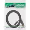 InLine USB 2.0 -lattakaapeli Type-A uros / naaras kultapinnoitettu musta 5 m