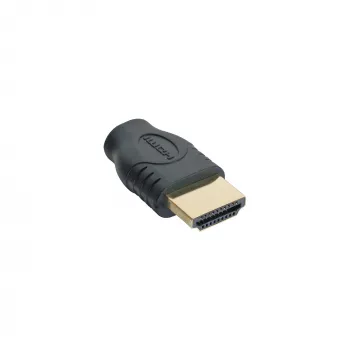 InLine HDMI-adapteri HDMI A uros / HDMI D naaras kullattu 17690A