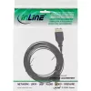 InLine USB 2.0 -lattakaapeli USB Type-A uros / Mini-B uros 5-napainen musta/kulta 2 m