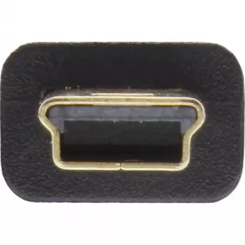 InLine USB 2.0 -lattakaapeli USB Type-A uros / Mini-B uros 5-napainen musta/kulta 5 m