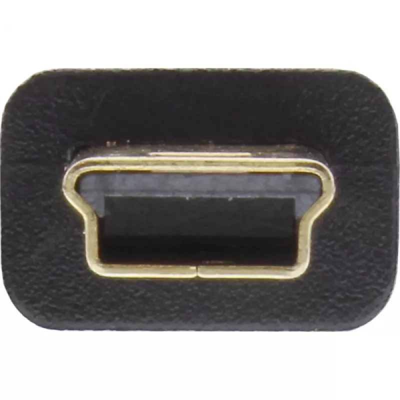 InLine USB 2.0 -lattakaapeli USB Type-A uros / Mini-B uros 5-napainen musta/kulta 5 m