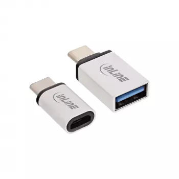 USB-C-adapterisarja InLine 35809 USB-C uros - Micro-USB naaras USB3.0 A naaras