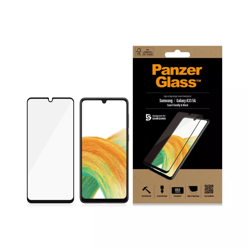 Näytönsuojalasi PanzerGlass Samsung Galaxy A33 5G naarmuuntumaton ja iskunkestävä
