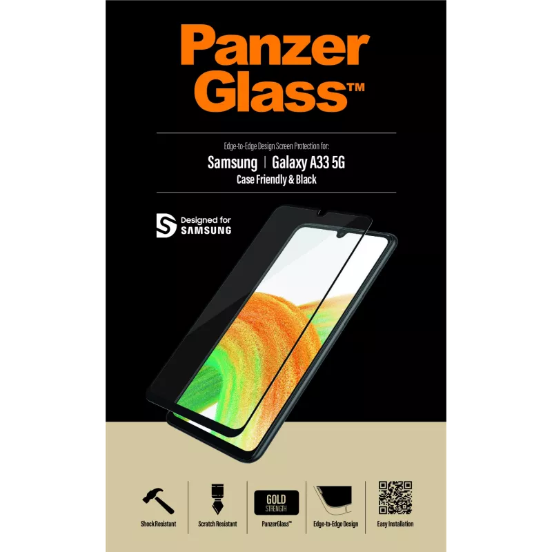 Näytönsuojalasi PanzerGlass Samsung Galaxy A33 5G naarmuuntumaton ja iskunkestävä