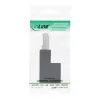 InLine verkkokaapeliadapteri Cat.6A, RJ45 uros / naaras, 90° ylöspäin taivutettu