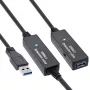 InLine USB3.2 Gen.1 aktiivinen toistinkaapeli Type-A uros / naaras, musta, 20 m