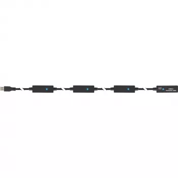 InLine USB3.2 Gen.1 aktiivinen toistinkaapeli Type-A uros / naaras, musta, 20 m