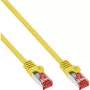 InLine verkkokaapeli S/FTP PiMF Cat.6 250MHz kupari halogeeniton keltainen 0,3 m