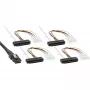 InLine SAS-kaapeli, Mini SAS SFF-8087/4x SAS SFF-8482+virtakaapeli, SAS-kiintolevy - ohjain 0,75 m