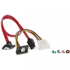 InLine HDD/SSD-asennuskehyssarja SATA- ja virtakaapelilla, kulmaliitin, sis. ruuvit