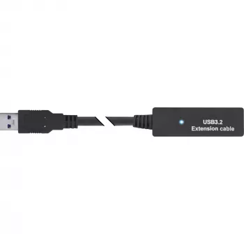 InLine USB 3.2 Gen.1 aktiivinen jatkokaapeli, USB-A uros USB-C naaras, 5 m