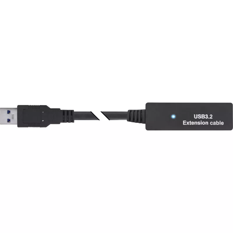 InLine USB 3.2 Gen.1 aktiivinen jatkokaapeli, USB-A uros USB-C naaras, 5 m