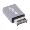 InLine USB 3.2 -sovitin, sisäinen USB-E-etupaneelin uros USB-C naaras