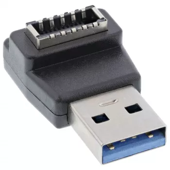 InLine USB 3.2 -sovitin, USB-A uros sisäinen USB-E-etupaneelin naaras