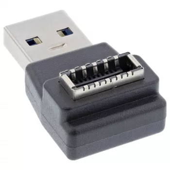 InLine USB 3.2 -sovitin, USB-A uros sisäinen USB-E-etupaneelin naaras
