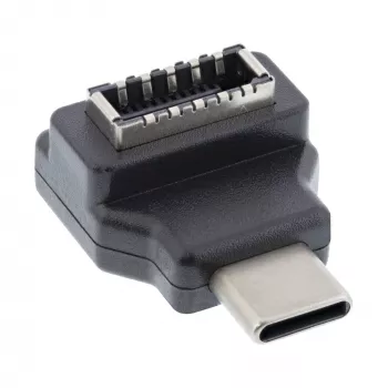 InLine USB 3.2 -sovitin, USB-C uros sisäinen USB-E-etupaneelin naaras