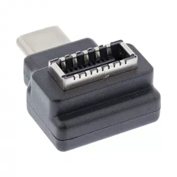 InLine USB 3.2 -sovitin, USB-C uros sisäinen USB-E-etupaneelin naaras