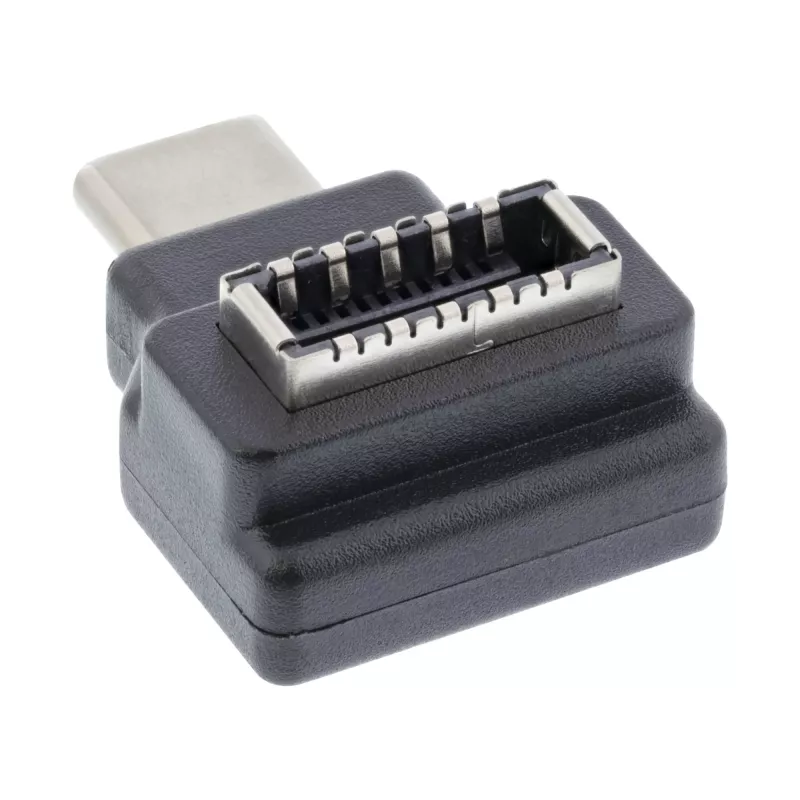 InLine USB 3.2 -sovitin, USB-C uros sisäinen USB-E-etupaneelin naaras