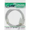 InLine HDMI-DVI-kaapeli uros / 18+1 uros valkoinen kulta 5 m