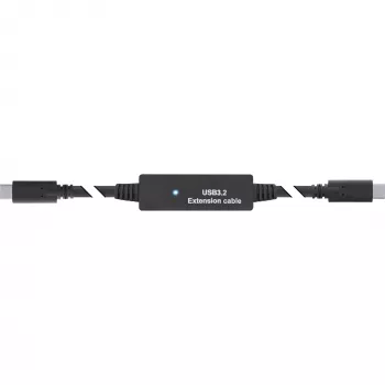 InLine USB 3.2 Gen.1 aktiivikaapeli, USB-C uros USB-C uros, 5 m