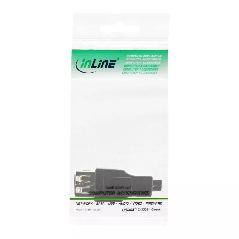 InLine Micro USB OTG -sovitin Micro-B uros USB A naaras