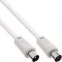 InLine antennikaapeli 2-kertainen suojaus, erittäin pieni vaimennus >75 dB, valkoinen, 10 m