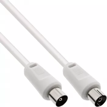 InLine antennikaapeli 2-kertainen suojaus Ultra-Low-Loss >75 dB valkoinen 2 m