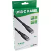 InLine USB 2.0 -kaapeli, USB-C uros/uros 100W pikalatauskaapeli, 2m
