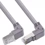InLine patch-kaapeli ylös/alas kulma, S/FTP (PiMf), Cat.6, PVC, kupari, harmaa, 2,67 m