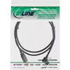 InLine Micro-USB-2.0-kaapeli USB Type-A uros / Micro-B uros, kulmamalli, musta, 2 m