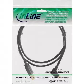 InLine Micro-USB-2.0-kaapeli USB Type-A uros / Micro-B uros, kulmamalli, musta, 1,5 m