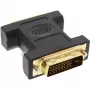 InLine DVI-D-sovitin DVI-I 24+5 naaras / DVI-D 24+1 uros, kullattu