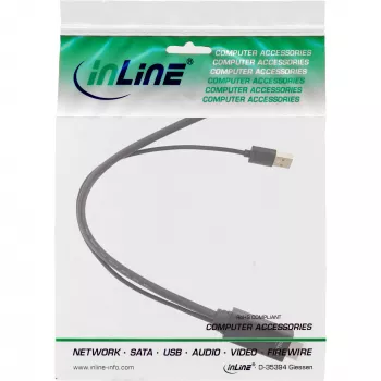 InLine HDMI-uros–DisplayPort-naaras-muunnoskaapeli, 4K, musta/kulta, 0,3 m