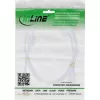 InLine USB 2.0 -kaapeli Type-A uros / B uros, kullattu, ferriitillä, valkoinen, 0,5 m