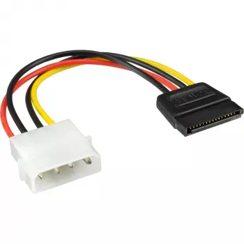 InLine SATA-virtakaapeli 1x 5,25 tuuman / SATA 0,15m